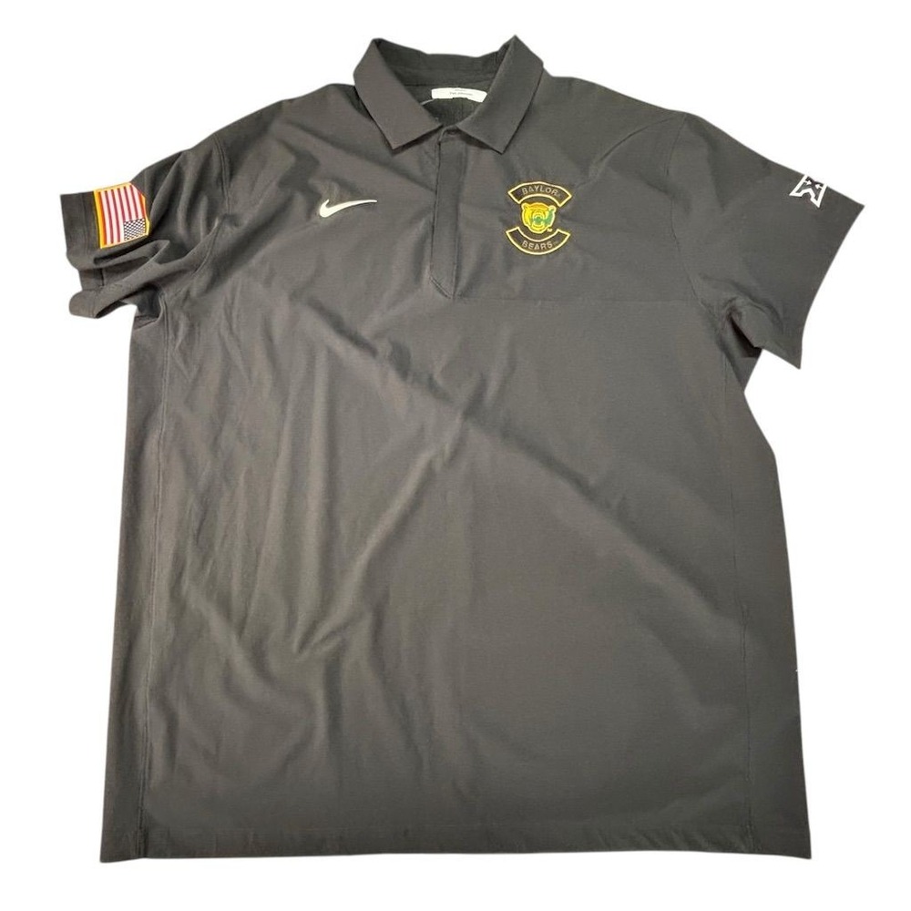 Nike Baylor Bears Men's 2XL Gray Polo Shirt Short Sleeve Casual‎